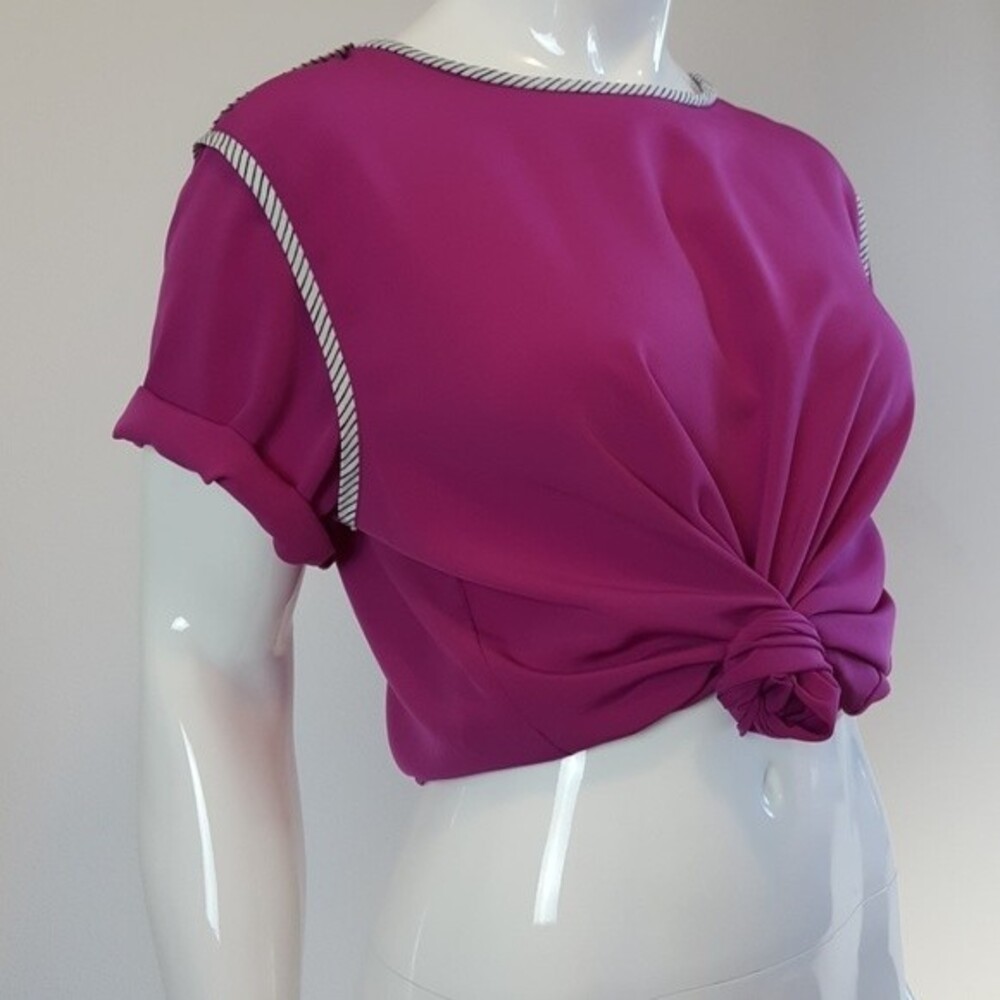 Vintage 80's Nino Wong Pink Blouse